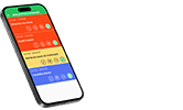 smartphone avec l'application soignant