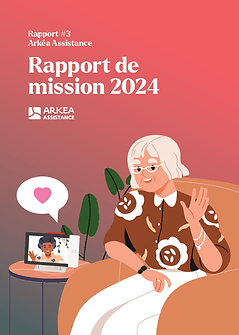 couverture du rapport de mission 2024 d'Arkéa Assistance